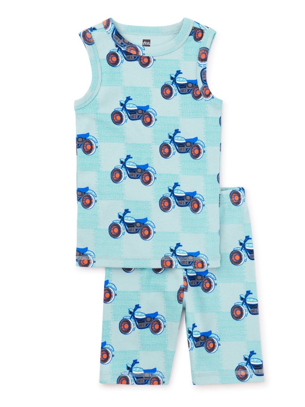 Tea Collection Motocycle Print Tank and Shorts Set